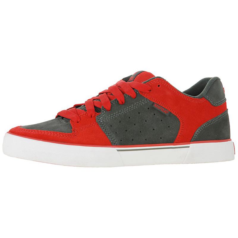 Supra EE VEGA Sneaker Low Damen Rot Grau Lagerverkauf DTAMC5092